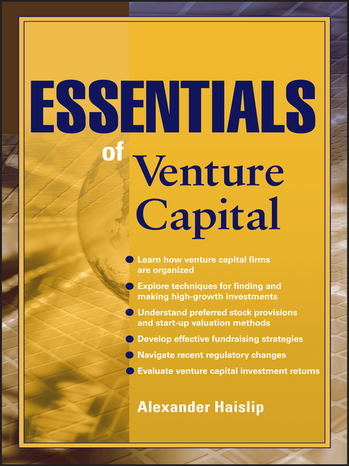 Title details for Essentials of Venture Capital by Alexander Haislip - Available